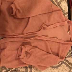 SOLD Oversized pink cardigan with balloon sleeves